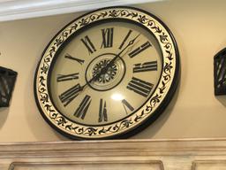 Large 36" Round Decorative Clock