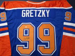 Wayne Gretzky of the Edmonton Oilers signed autographed hockey jersey PAAS COA 041
