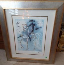 Dali - Cavalier Series - limited ed. 498 of 500 - Lithrograph of Paper w COA