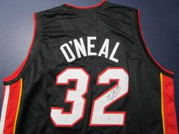 Shaquille O'Neal of the Miami Heat signed autographed basketball jersey PAAS COA 596