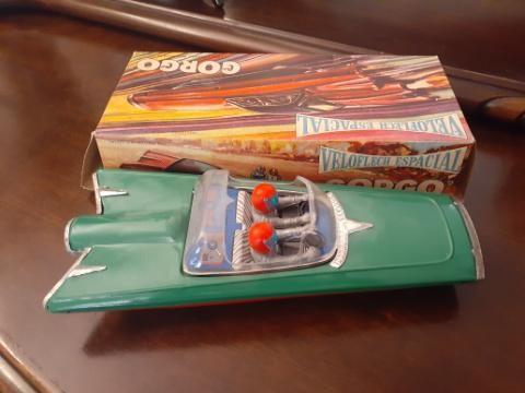 Gorgo VeloFlech Espacial Toy Car with Original Box - Future Car - 11 x 5 inches