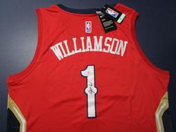 Zion Williamson of the New Orleans Pelicans signed autographed basketball jersey PAAS COA 608