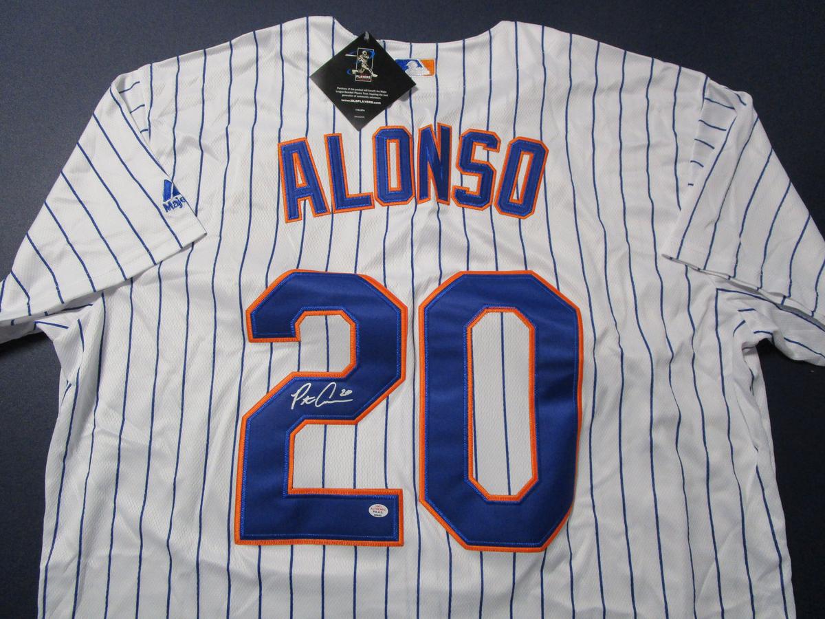 Pete Alonso of the NY Mets signed autographed baseball jersey PAAS COA 445