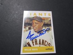 Willie Mays San Francisco Giants signed autographed Topps Certified Baseball Card