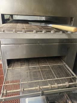 Double Stack Middleby Marshall PS360 Nat. Gas Pizza Conveyor Ovens