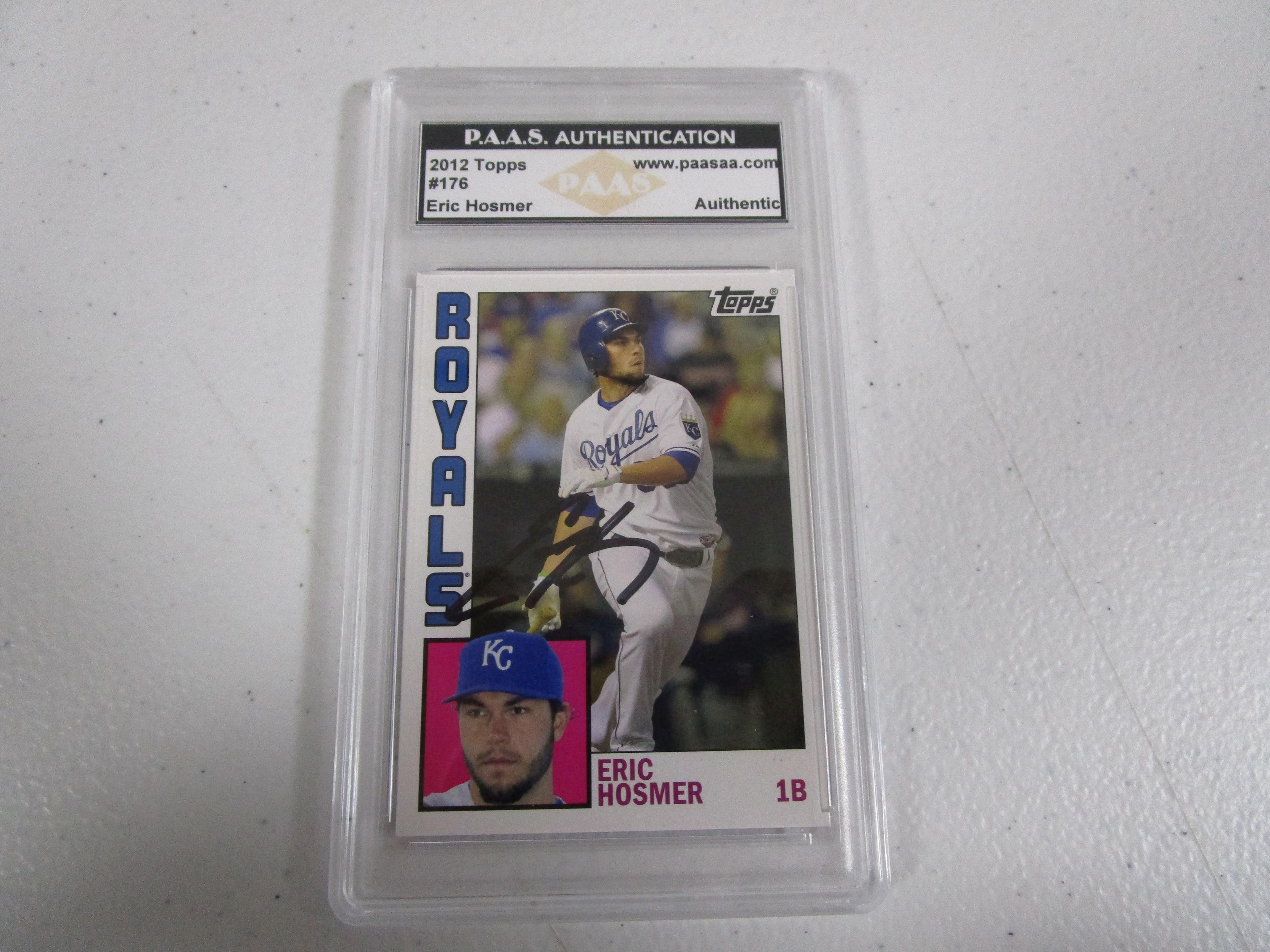 Eric Hosmer Kansas City Royals signed autographed 2012 Topps #176 PAAS Authentic