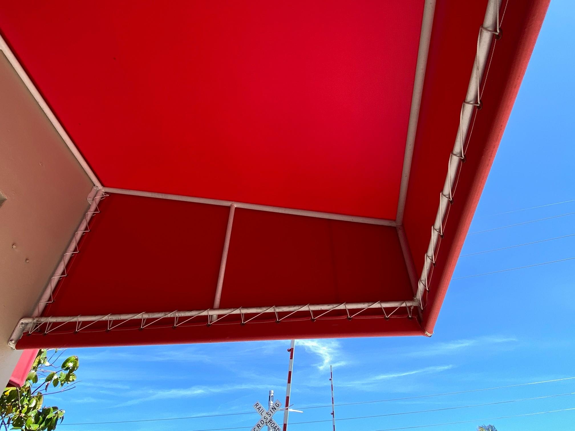 30' Red  Canopy
