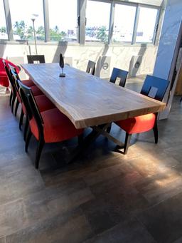 Large 10Ft Dining Table made from a single Tree