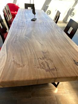 Large 10Ft Dining Table made from a single Tree