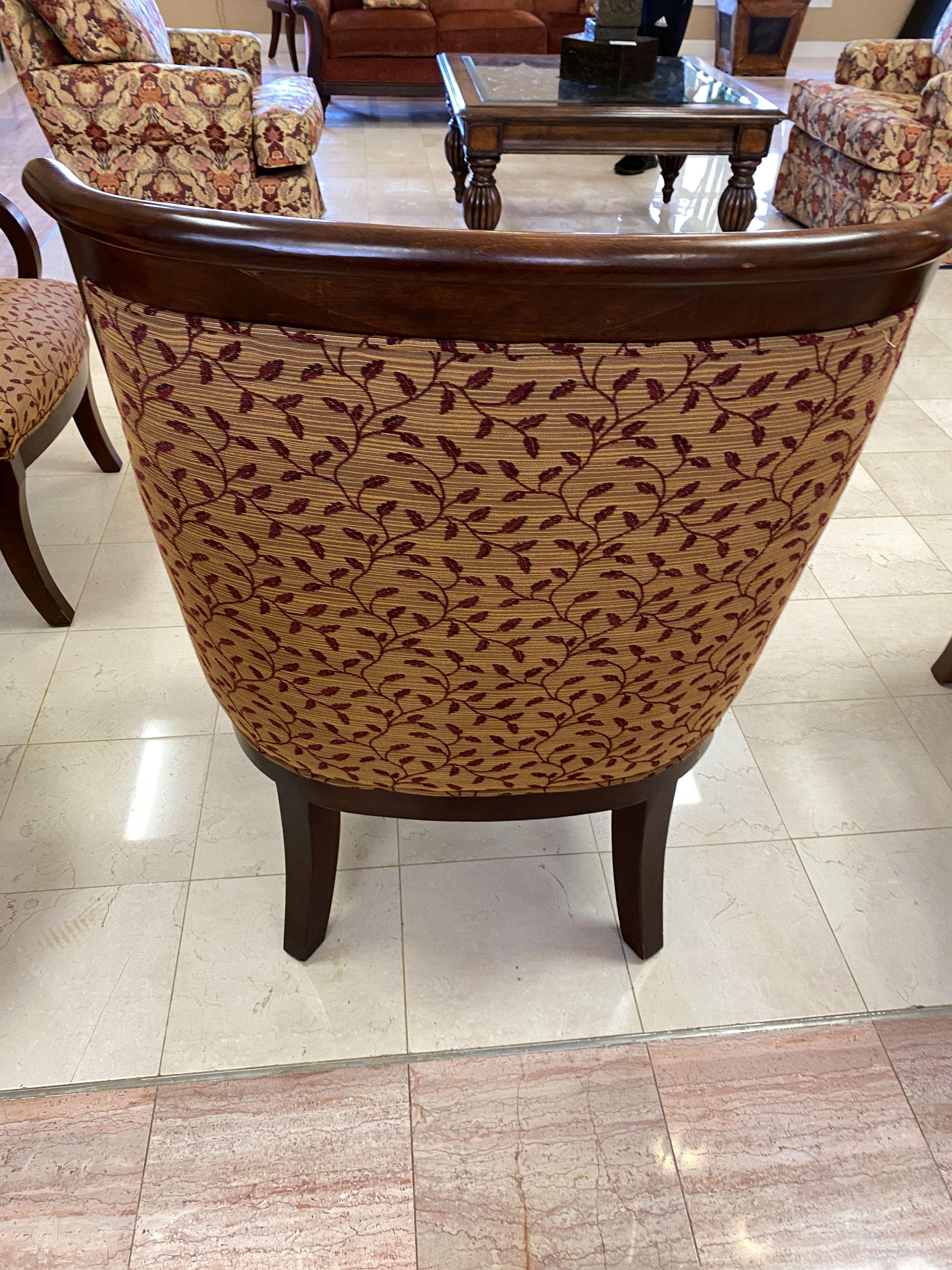 Wood Framed upholstered Chairs