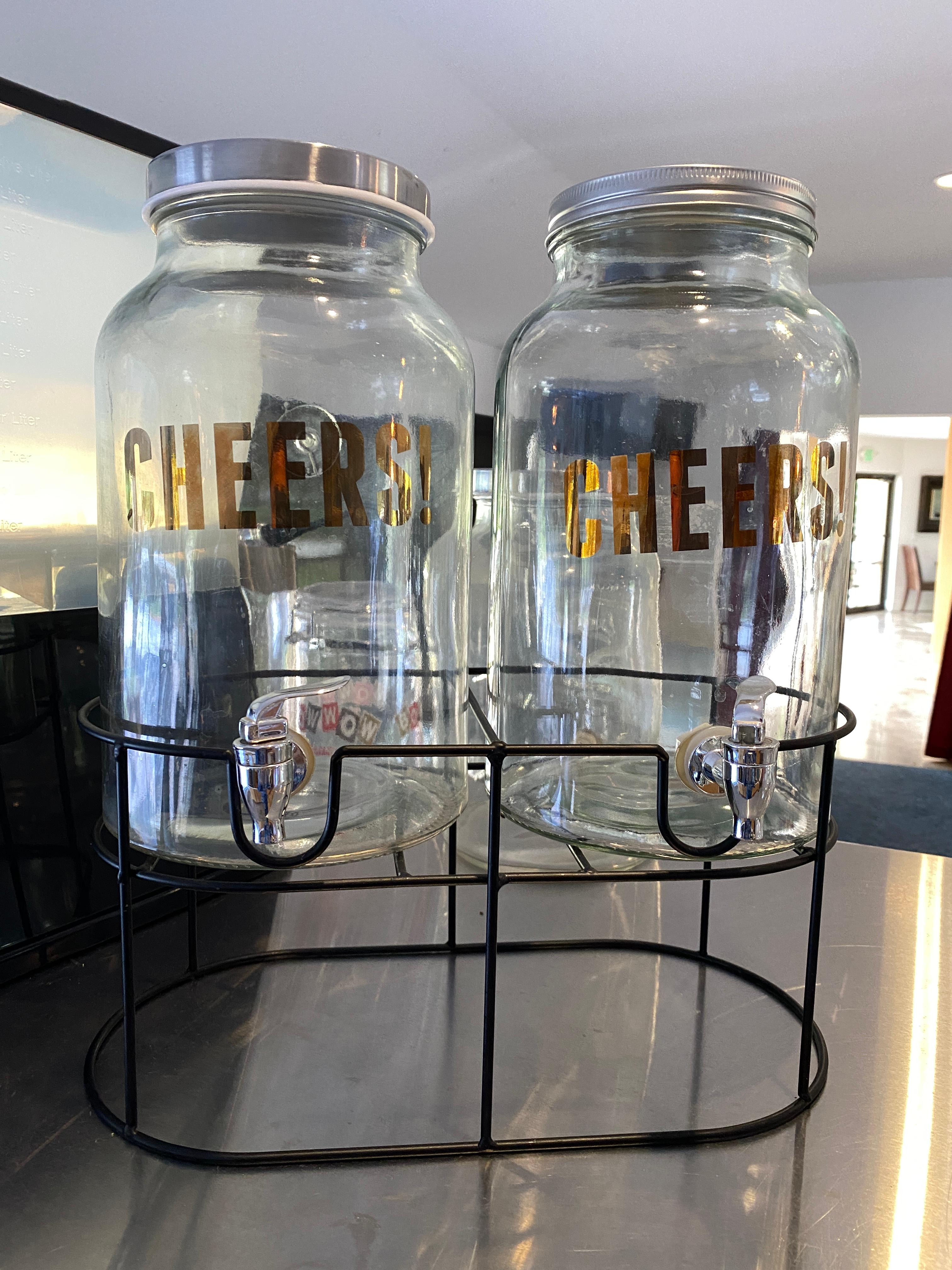 Two Jar Decoratice Drink Dispensing System