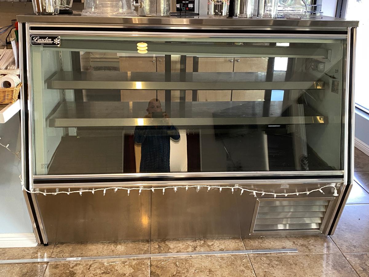 6 ft Glass Front Stainless Steel Deli Case