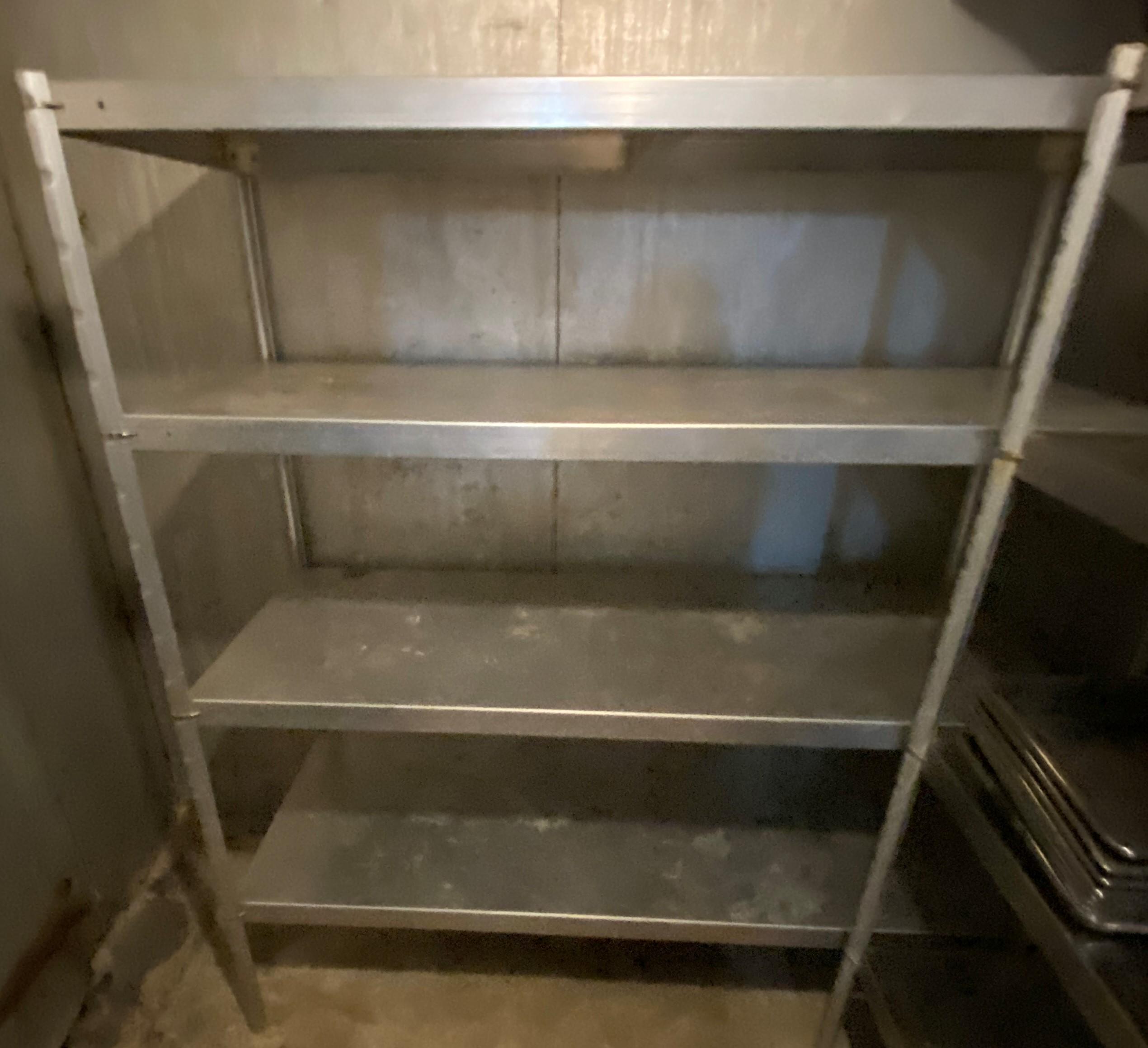 36" / 48" / 60" Stainless Steel and Aluminium Four Shelf Storage Racks
