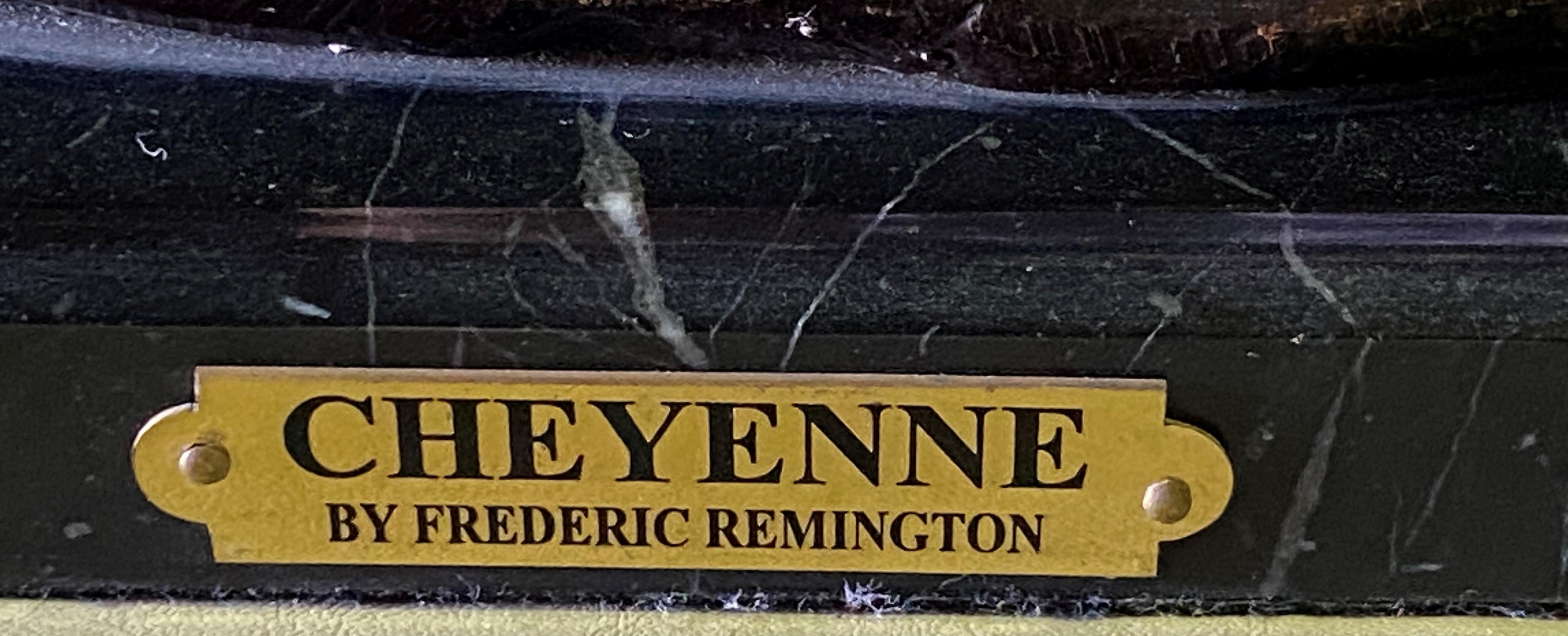 18" High x 21" Wide Western Themed "Cheyene" By: Frederic Remington