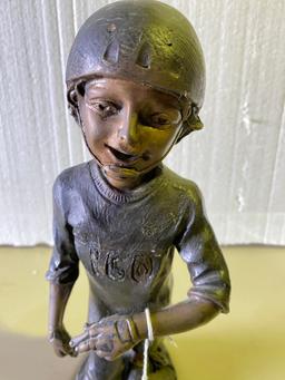 15" Tall Bronze "Boy Skating"