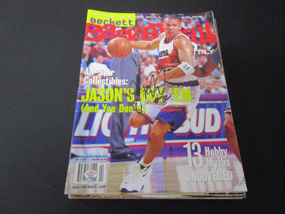 Jason Kidd of the Phoenix Suns signed autographed magazine PAAS COA 625