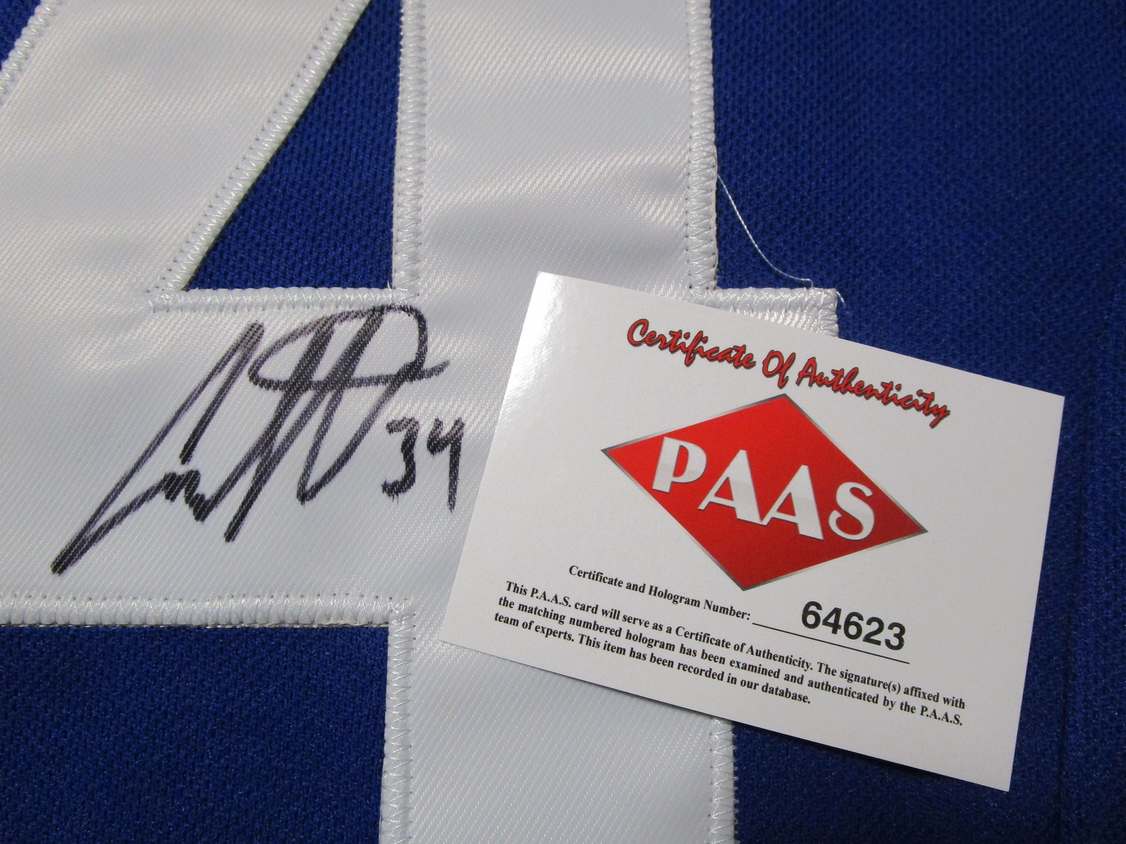 Auston Matthews of the Toronto Maple Leafs signed autographed hockey jersey PAAS COA 623