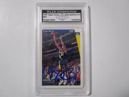 Reggie Miller of the Indiana Pacers signed autographed sports card slabbed PAAS COA 162