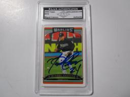 Miguel Cabrera of the Miami Marlins signed autographed sports card slabbed PAAS COA 149