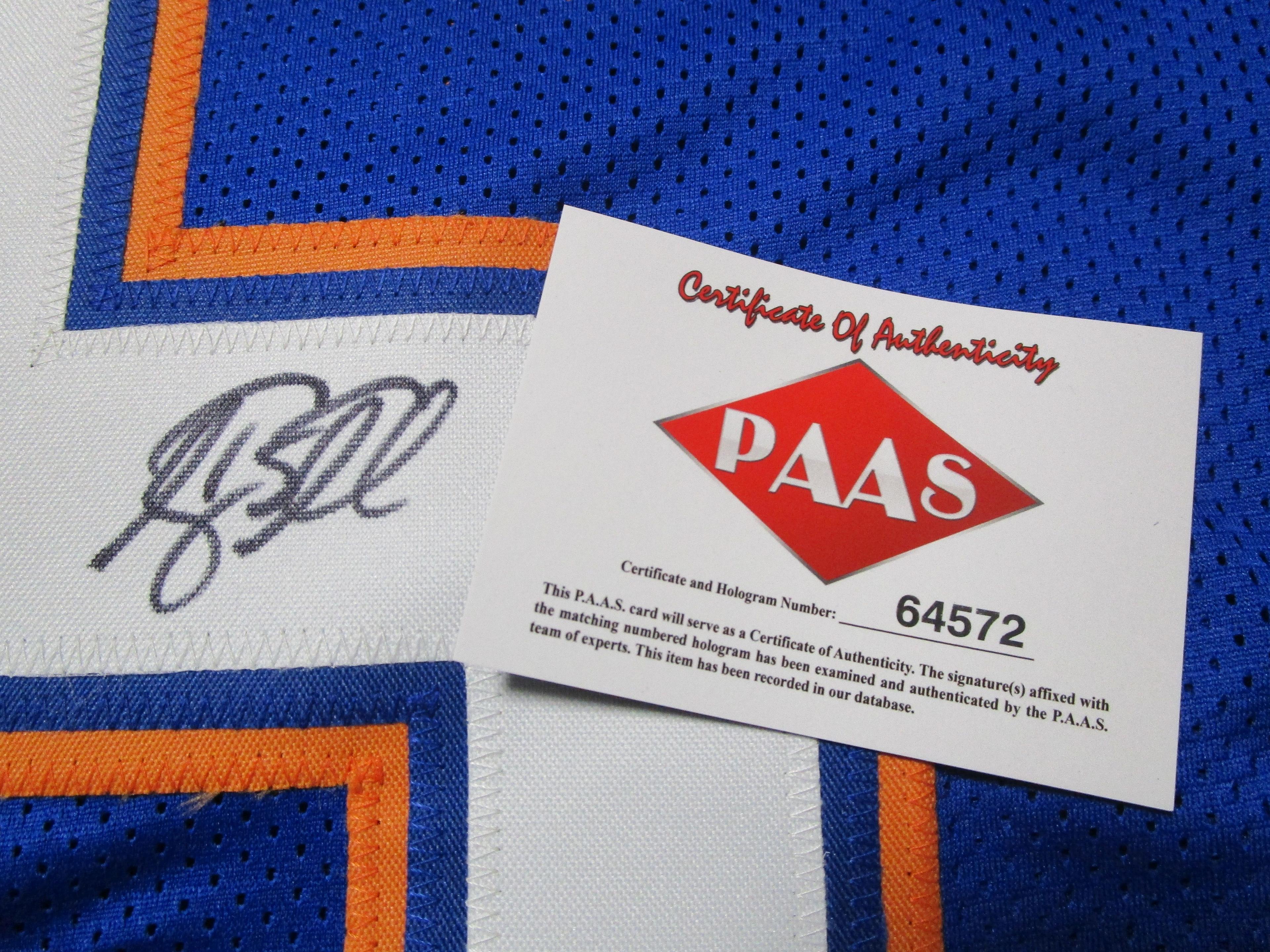 Tim Tebow of the Florida Gators signed autographed football jersey PAAS COA 572