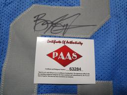 Barry Sanders of the Detroit Lions signed autographed football jersey PAAS COA 284