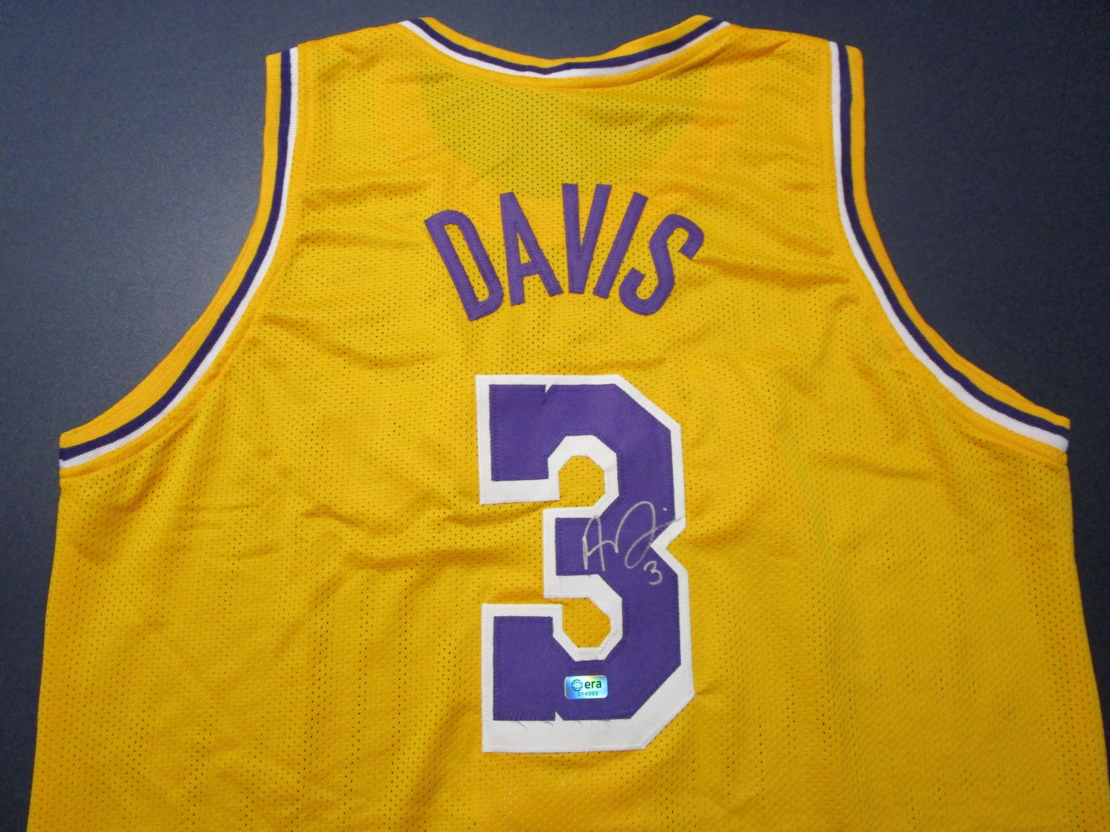 Anthony Davis of the LA LAKERS signed autographed basketball jersey ERA COA 993