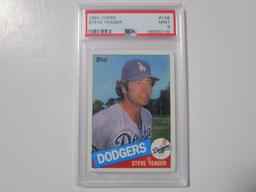 Steve Yeager LA Dodgers 1985 Topps Baseball #148 PSA Graded Mint 9