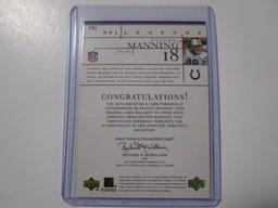 Peyton Manning Indianapolis Colts sigend autographed 2001 Upper Deck NFL Legends Football Card #PM