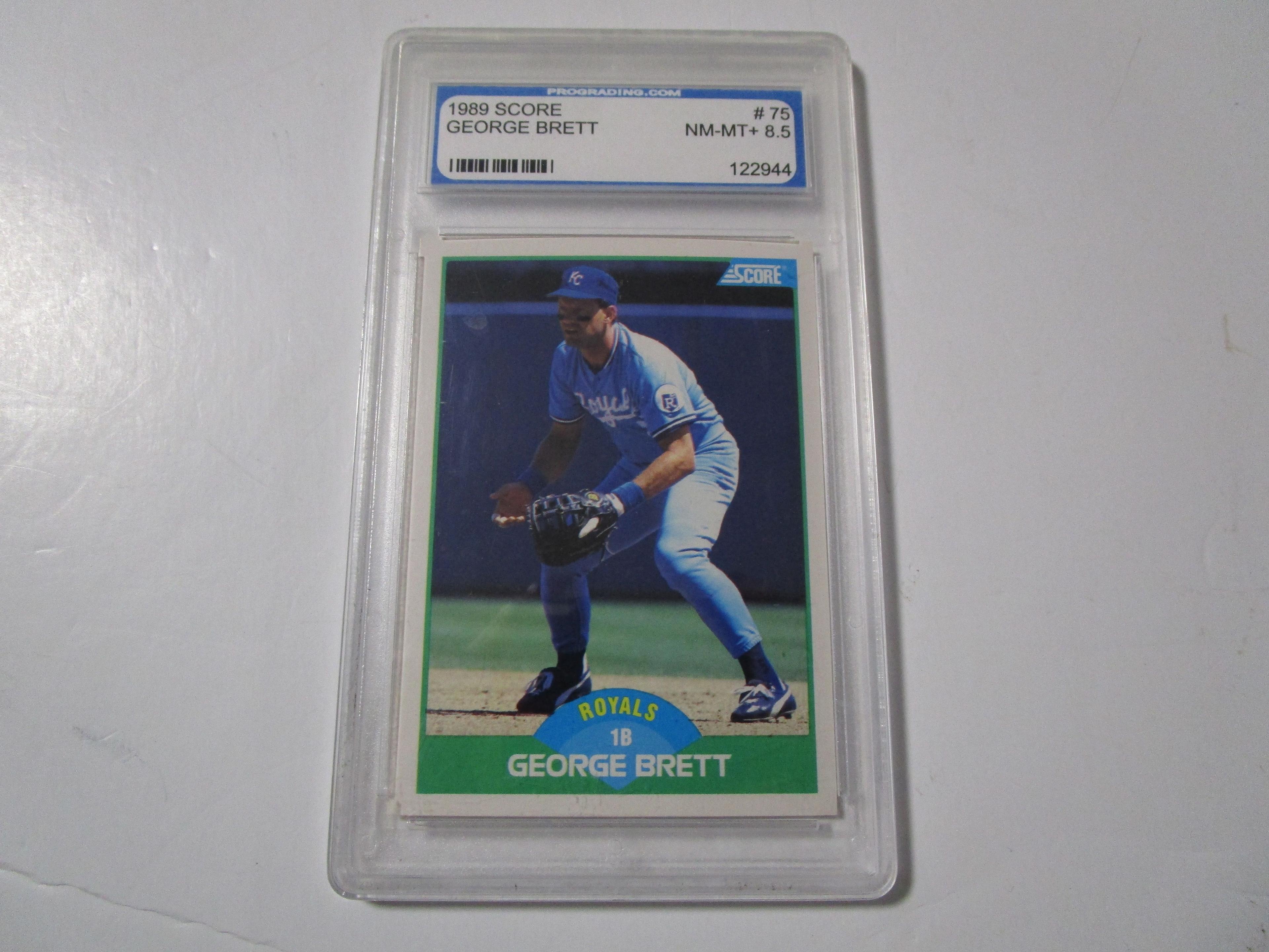 George Brett Kansas City Royals 1989 Score #75 PGS graded NM-MT+ 8.5