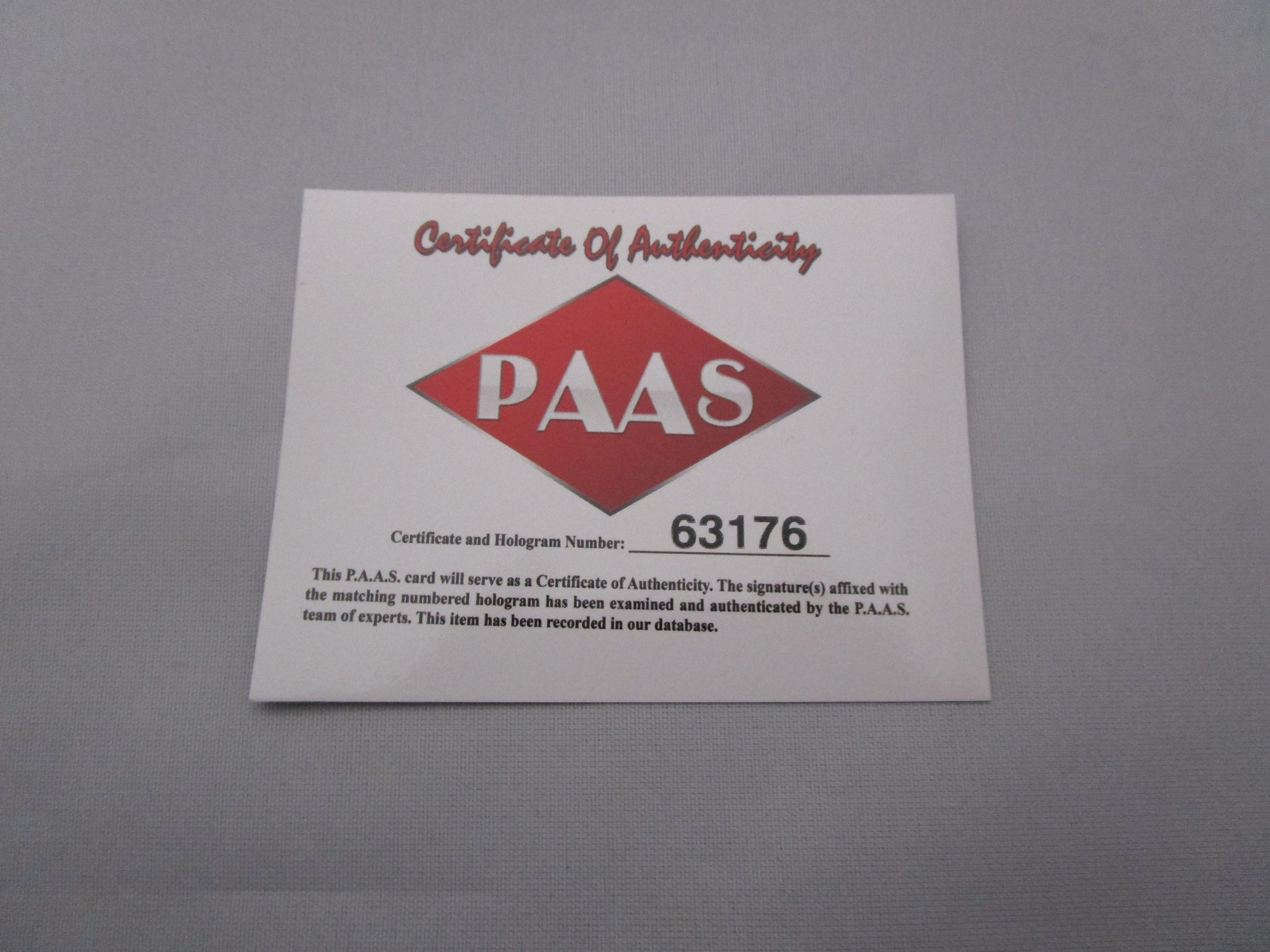 TJ Watt of the Pittsburgh Steelers signed autographed logo football PAAS COA 176