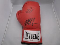 Mike Tyson Evander Holyfield dual signed autographed Boxing glove Steiner COA