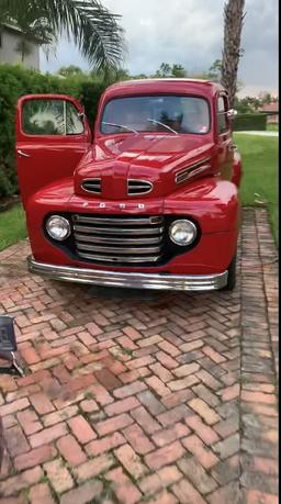1948 Ford Pick-Up F1 Red with Re-Built Engine 7200 Miles