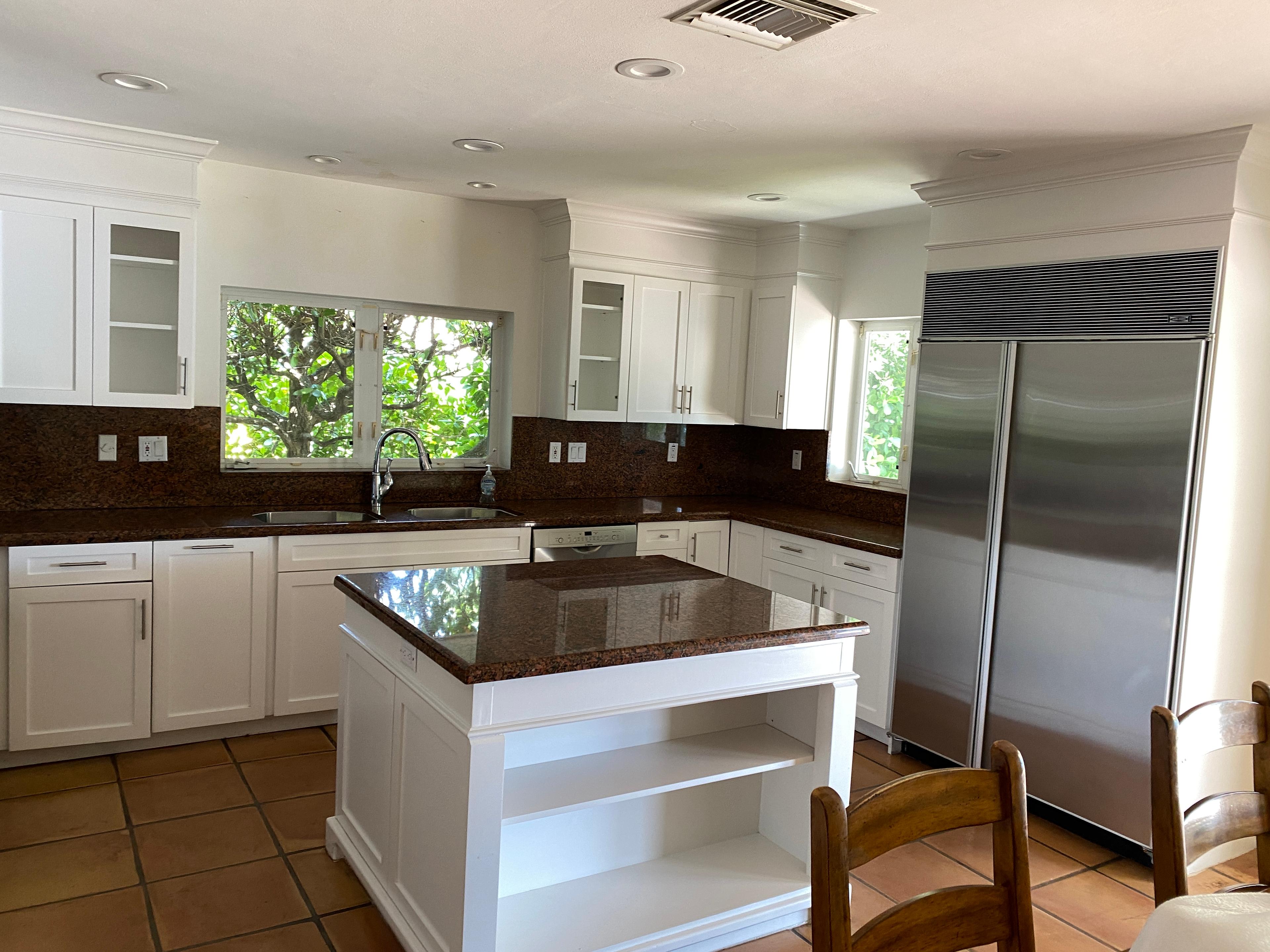 Complete 15' Long x 6' Deep Kitchen Cabinet and Counter System including All Upper and Lower Cabinet