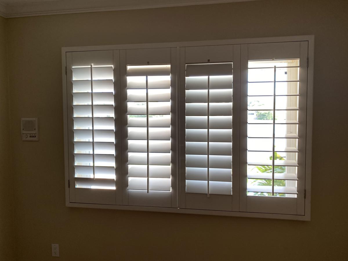 78"W x 53"H Classic Faux Wood Shutter System