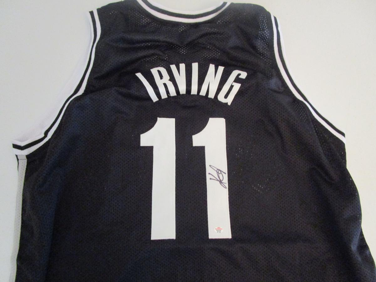 Kyrie Irving of the Brooklyn Nets signed autographed basketball jersey PAAS COA 123