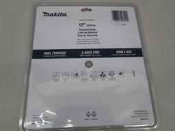 Makita 12in. Diamond Blade for Conrete & Asphalt Part No. B-69668 (NEW OPEN BOX) 021