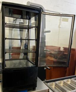 Winco Model CRD-1K, Countertop, Refrigerated, Display Case, With Three Epoxy Coated Shelves