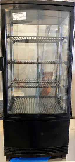 Winco Model CRD-1K, Countertop, Refrigerated, Display Case, With Three Epoxy Coated Shelves