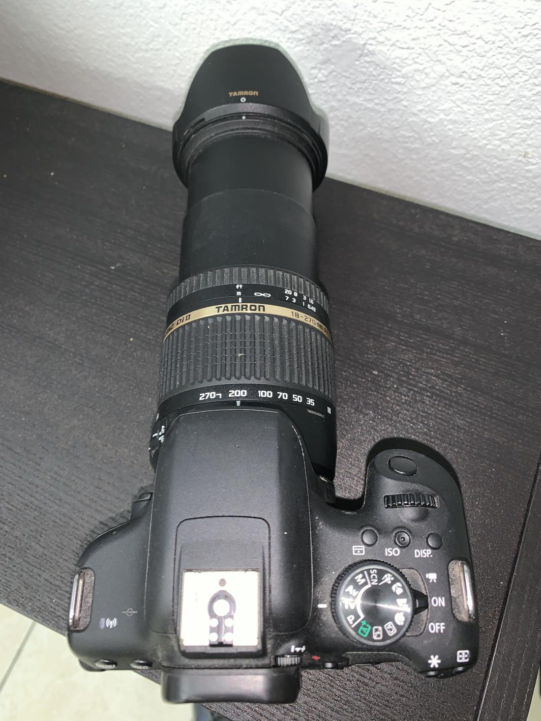 Canon #EOS-750D Camera, Tamron18mm-270mm