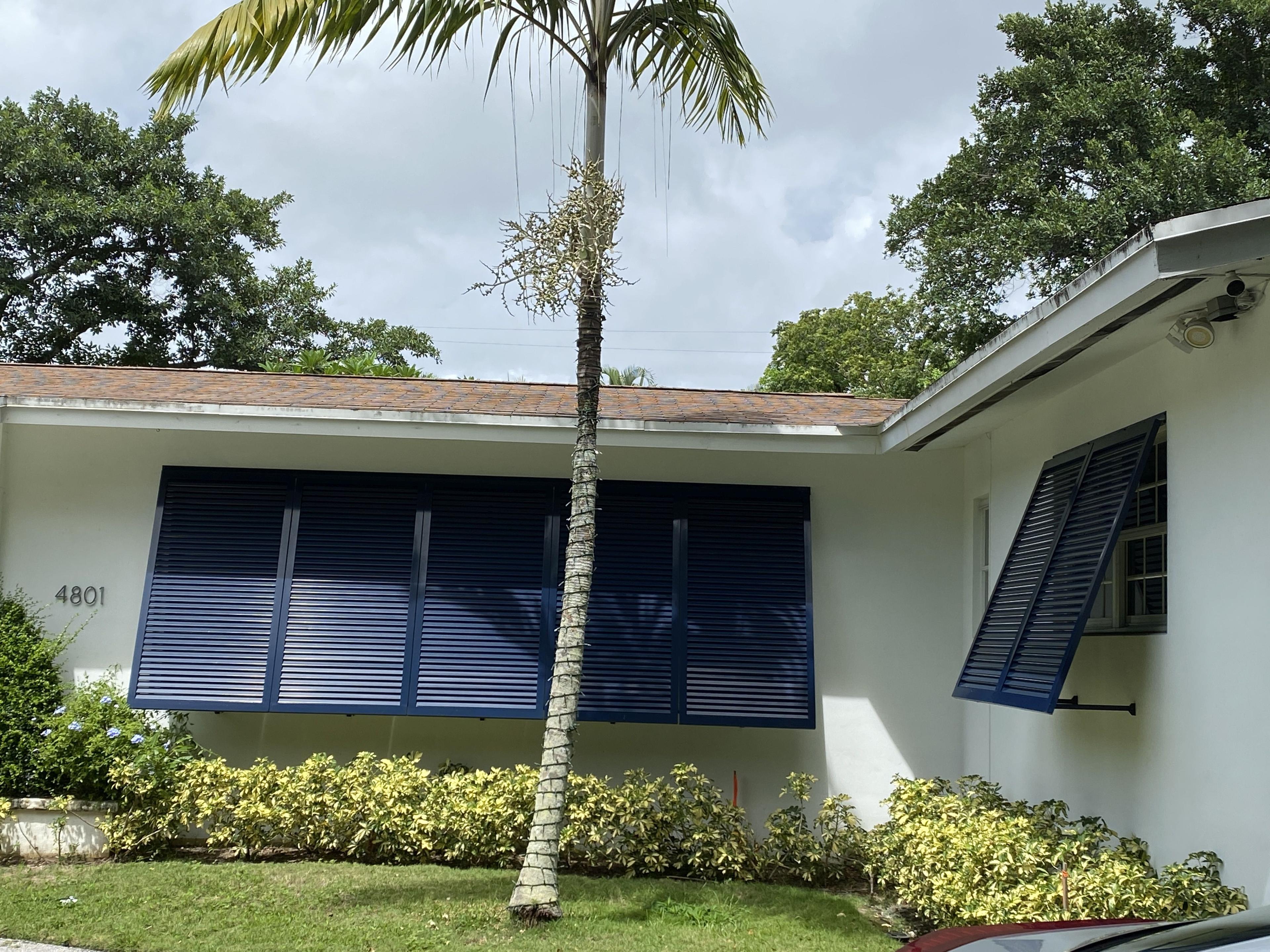 38" x 60" Blue Outdoor Shutters