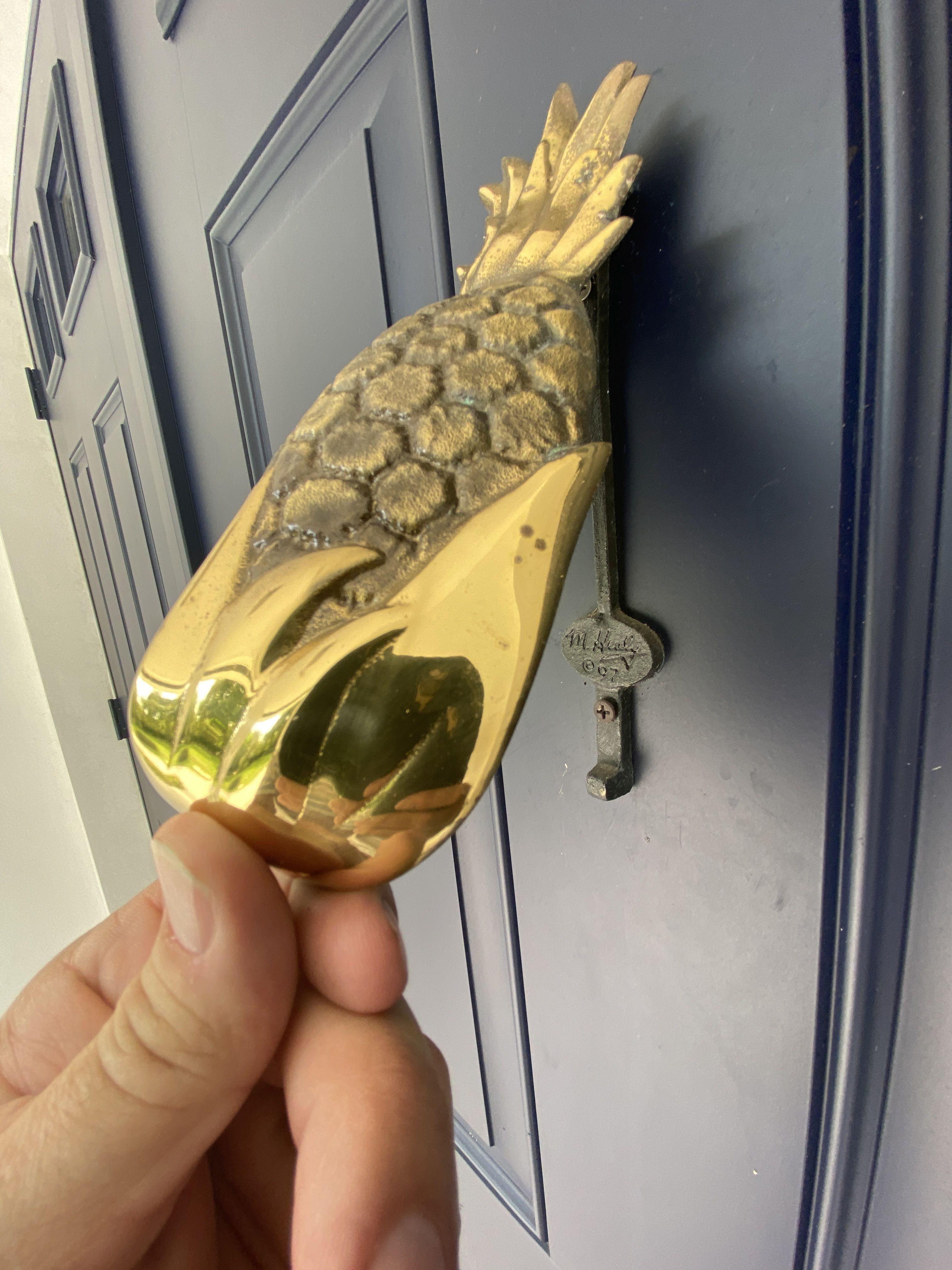 8" Brass Pineapple Door Knocker