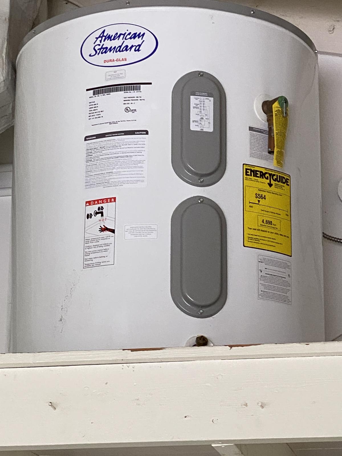 American Standard 50 Gallon Hot Water Heater. Just Purchased. Relatively New