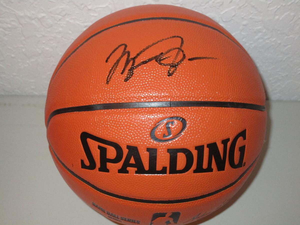 Michael Jordan of the Chicago Bulls signed autographed full size basketball ERA COA 331