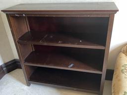 42" Three Shelf Solid Wood Bookcase