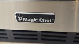 24"W x 30"H Magic Chef Stainless Steel Under Counter Wine Cooler