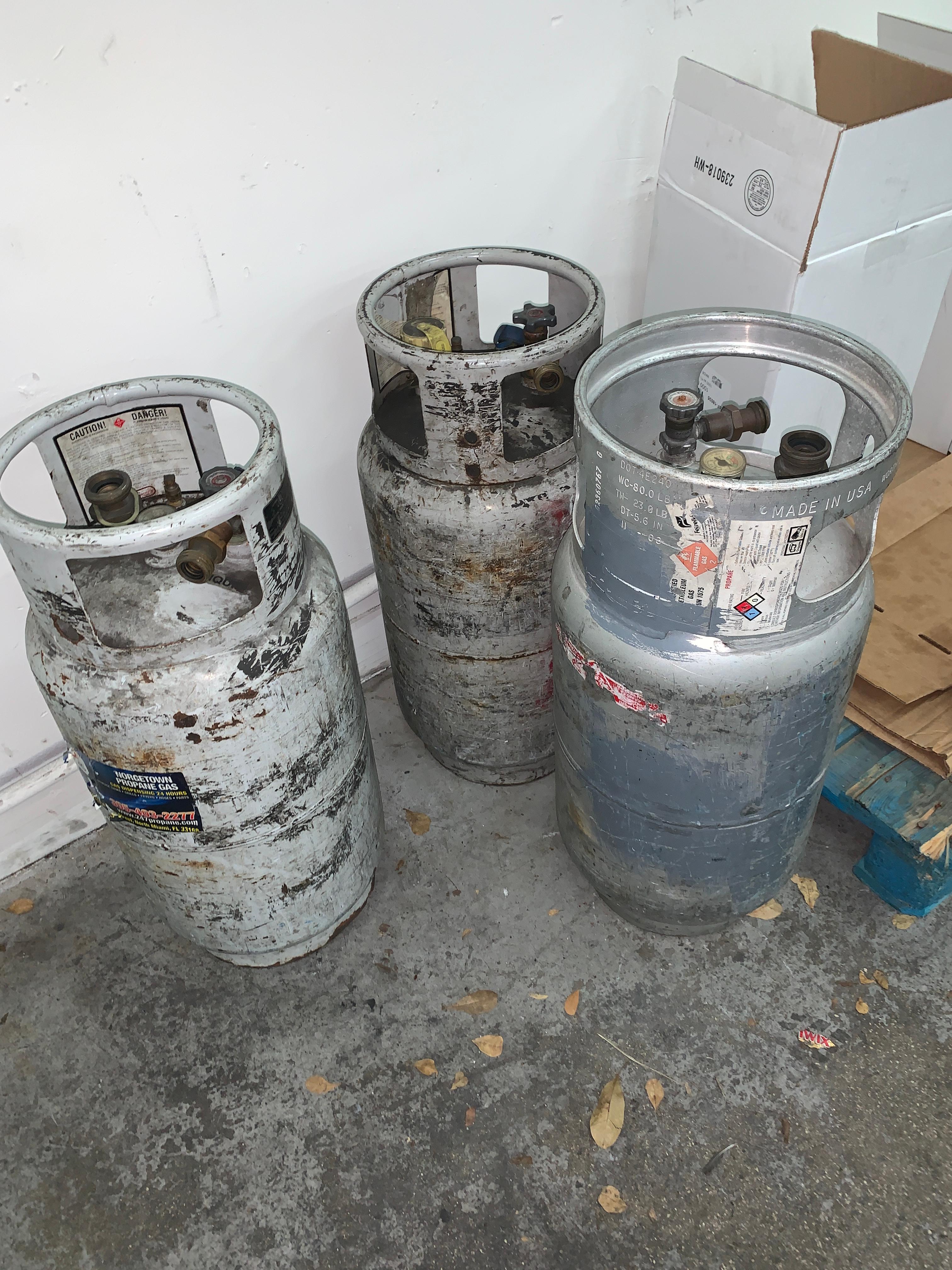 (3) Propaner Tanks