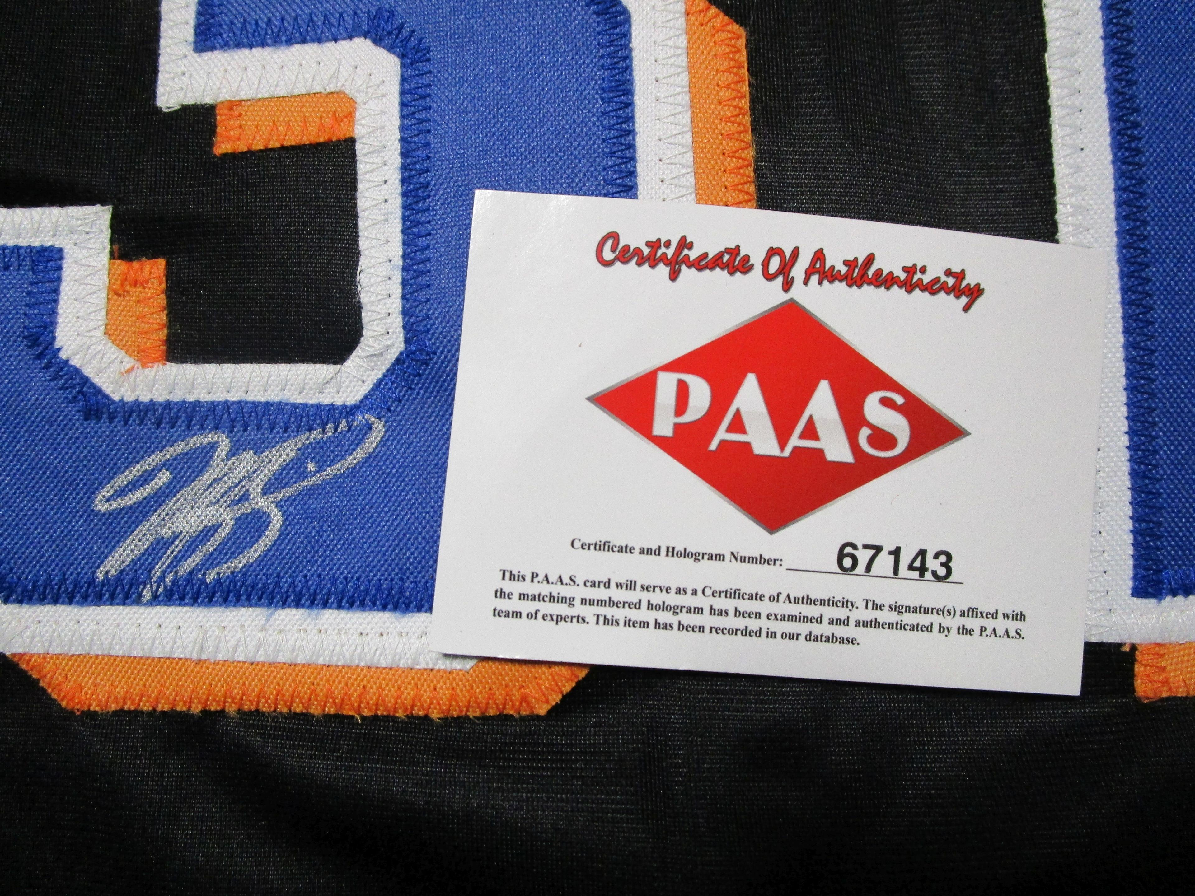 Mike Piazza of the NY Mets signed autographed baseball jersey PAAS COA 143