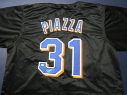 Mike Piazza of the NY Mets signed autographed baseball jersey PAAS COA 143