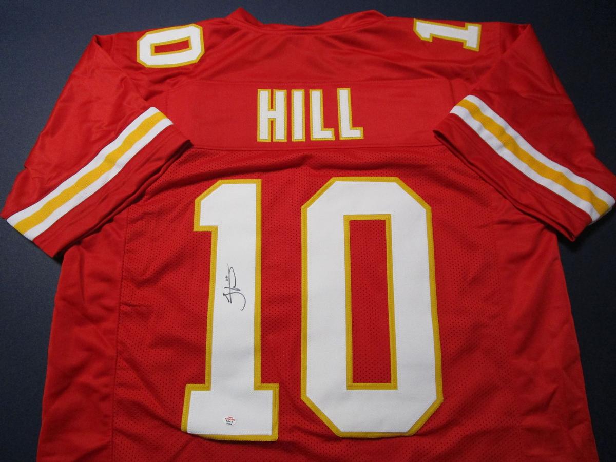 Tyreek Hill of the Kansas City Chiefs signed autographed football jersey PAAS COA 054