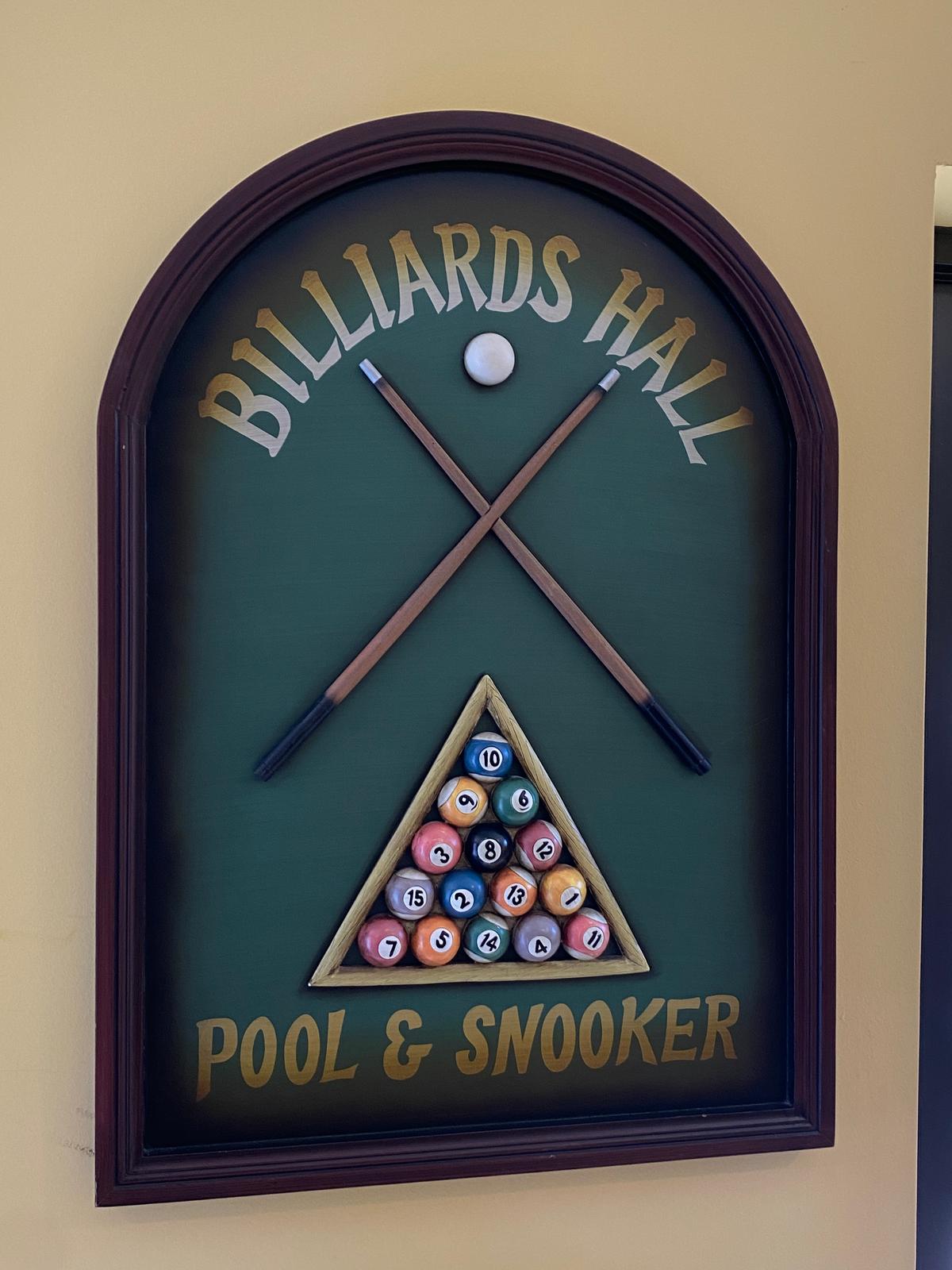 Billiard Hall Pool And Snicker Wall Art